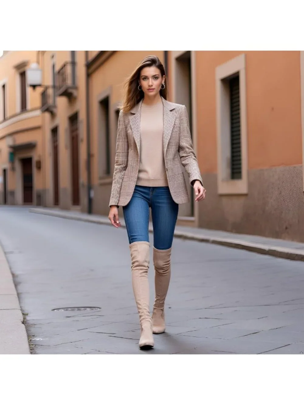 Stylish Over the Knee Suede Boots | Thigh High Block Heel | Winter Comfort